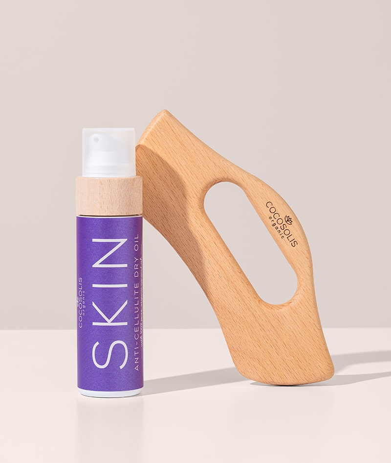 ANTI-CELLULITE DUO: Το ξηρό λάδι SKIN Anti-cellulite μειώνει ορατά την κυτταρίτιδα, συσφίγγει και λειαίνει. Εφαρμόστε το με τη συσκευή μασάζ BODY GUA SHA για μέγιστο αποτέλεσμα διαμόρφωσης και κατά της κυτταρίτιδας.