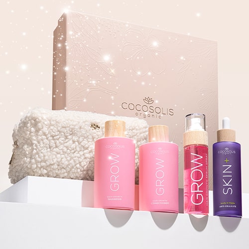 XMAS FAVOURITES + GIFTS: Beschenke Dich dieses Weihnachten mit traumhaft schönem Haar und glatten Oberschenkeln. GROW Shampoo und GROW Conditioner mit dem klinisch erprobten Wirkstoff KERASCALP™ und GROW Serum Spray mit dem klinisch erprobten Wirkstoff Hair Stimulation Complex™ sorgen für kräftigeres, dichteres Haar, das wächst. SKIN+ Serum reduziert Cellulite sichtbar mit 4 hochkonzentrierten Aktiv-Wirkstoffen.