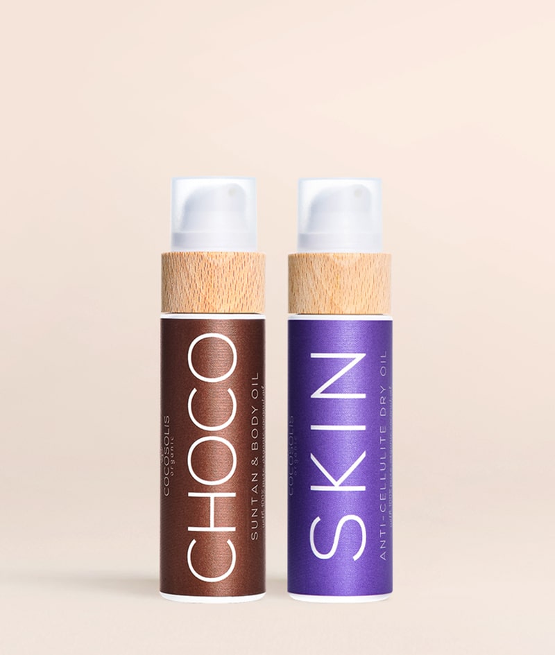 SUMMER SKIN: Ciesz się pięknie opaloną skórą. SKIN Anti-cellulite ujędrnia skórę i wygładza niedoskonałości, zaś CHOCO pozwala uzyskać piękną, czekoladową, naturalną opaleniznę.