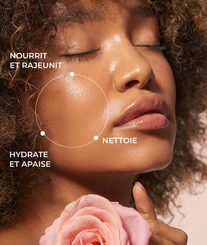 ROSE Purify & Nourish Oil Cleanser: Mousse pour le visage nettoyante, hydratante et équilibrante. À l'eau de Rose de Damas de Bulgarie et à l'acide hyaluronique.