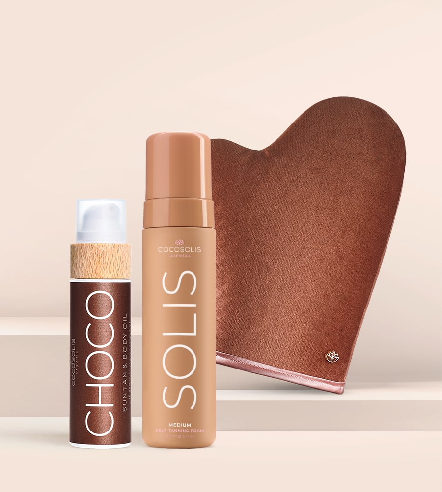 TAN LOVER: ¡Para un bronceado tentador durante todo el verano! Cuenta con SOLIS para un bronceado sin exposición al sol. Utiliza CHOCO para obtener excelentes resultados en la playa y en el solárium.