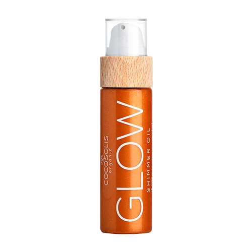 GLOW Shimmer Oil, Huile sèche hydratante et lumineuse aux particules brillantes