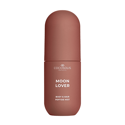 MOON LOVER Body & Hair Peptide Mist: Hidratáló peptidpermet testre és hajra. Egy ellenállhatatlan, rumos-csokoládés éjféli desszert érzését hozza.
