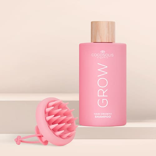 SCALP ACTIVATION: Posez les bases d'une belle chevelure. Le shampooing GROW au KERASCALP™ est  aux résultats cliniquement prouvés pour les rendre plus épais, avec plus de volume et plus brillants. Le masseur pour cuir chevelu GROW le fait parfaitement mousser et de plus stimule la croissance.