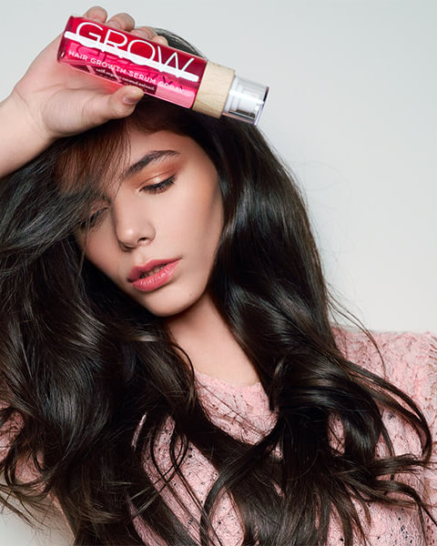 GROW Hair Growth Serum Spray: Спрей серум за бърз растеж на косата. Намалява косопада. За видимо по-гъста и силна коса.
