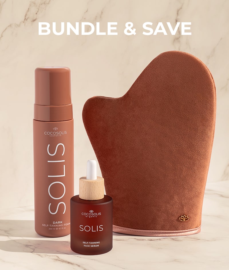 SOLIS Self-tanning Face Serum: Αυτομαυριστικός ορός προσώπου για όμορφο, έντονο μπρονζέ μαύρισμα και ανανεωμένη επιδερμίδα. Καινοτόμος ισχυρή φόρμουλα, εμπλουτισμένη με υαλουρονικό οξύ, βιταμίνες και αντιοξειδωτικά.