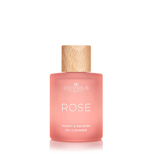 ROSE Purify & Nourish Oil Cleanser, Produto de limpeza facial com óleo de rosa damascena
