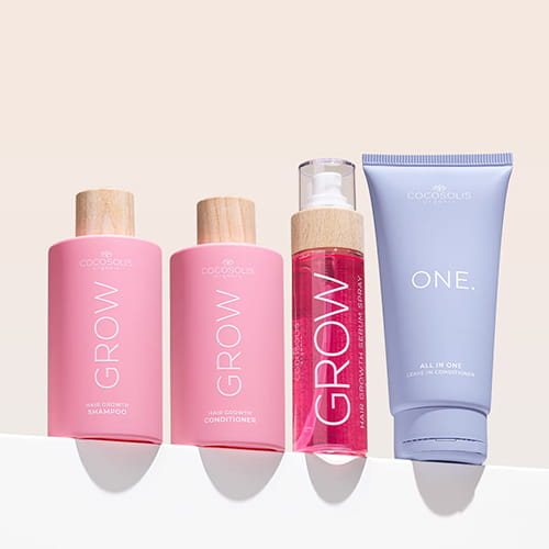 FULL HAIR ROUTINE: Șamponul și balsamul GROW creează mediul ideal pentru creșterea părului și au efect anti-aging. Serul GROW reduce căderea părului și stimulează apariția firelor noi. Balsamul leave-in multifuncțional ONE oferă 12 beneficii, protejează părul de căldură și raze UV, îl face ușor de coafat și strălucitor.