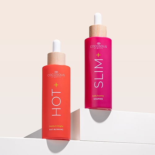 HOT CURVES: SLIM+ reduce circumferința taliei, strânge și modelează abdomenul și brațele. HOT+ topește grăsimea și reduce circumferința feselor și coapselor.