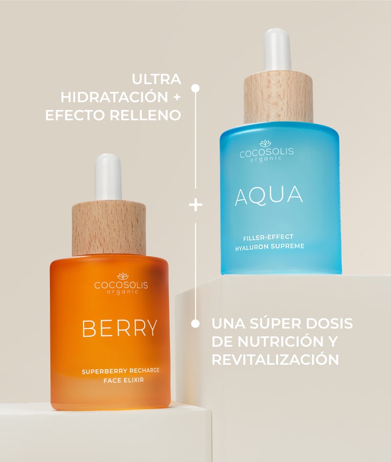 AQUA Filler-Effect Hyaluron Supreme: Sérum facial con efecto relleno con 8 tipos de ácido hialurónico y Aquaxyl™. Ultra hidrata, rejuvenece y equilibra la piel.