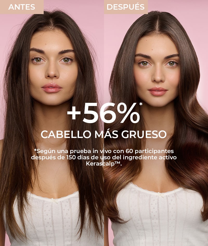 GROW Growth & Anti-aging Shampoo: Champú para el crecimiento del cabello con KERASCALP™. Con efecto antienvejecimiento. Clínicamente probado para hacerlo más abundante, denso y brillante.