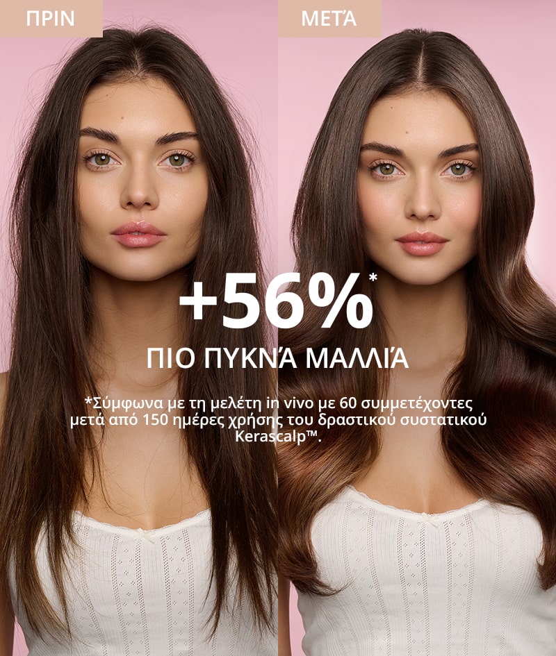 GROW Growth & Anti-aging Shampoo: Σαμπουάν για ανάπτυξη των μαλλιών με KERASCALP™. Με αντιγηραντική δράση. Κλινικά αποδεδειγμένα κάνει τα μαλλιά πιο πυκνά, πιο γεμάτα και λαμπερά.