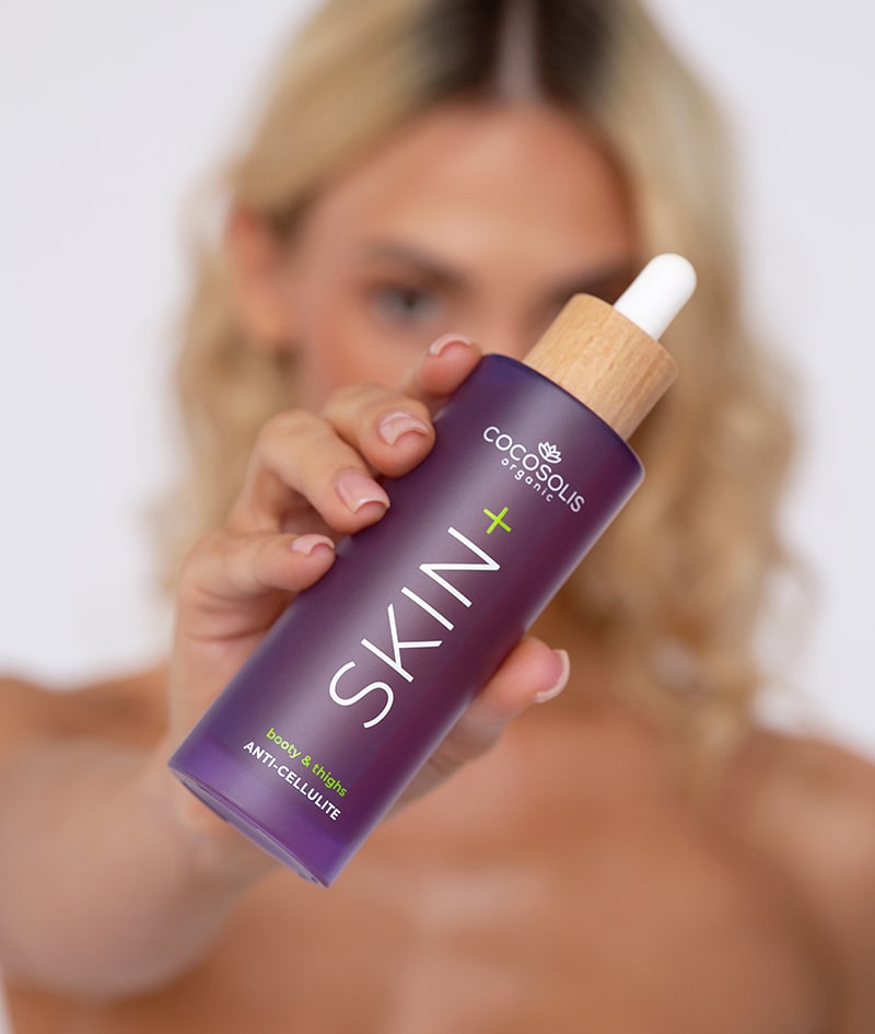 ANTI-CELLULITE POWER: Serul SKIN+ reduce vizibil celulita cu 4 ingrediente active în concentrație maximă. Uleiul uscat anticelulitic SKIN completează efectul anticelulitic cu un ingredient activ natural și uleiuri organice.