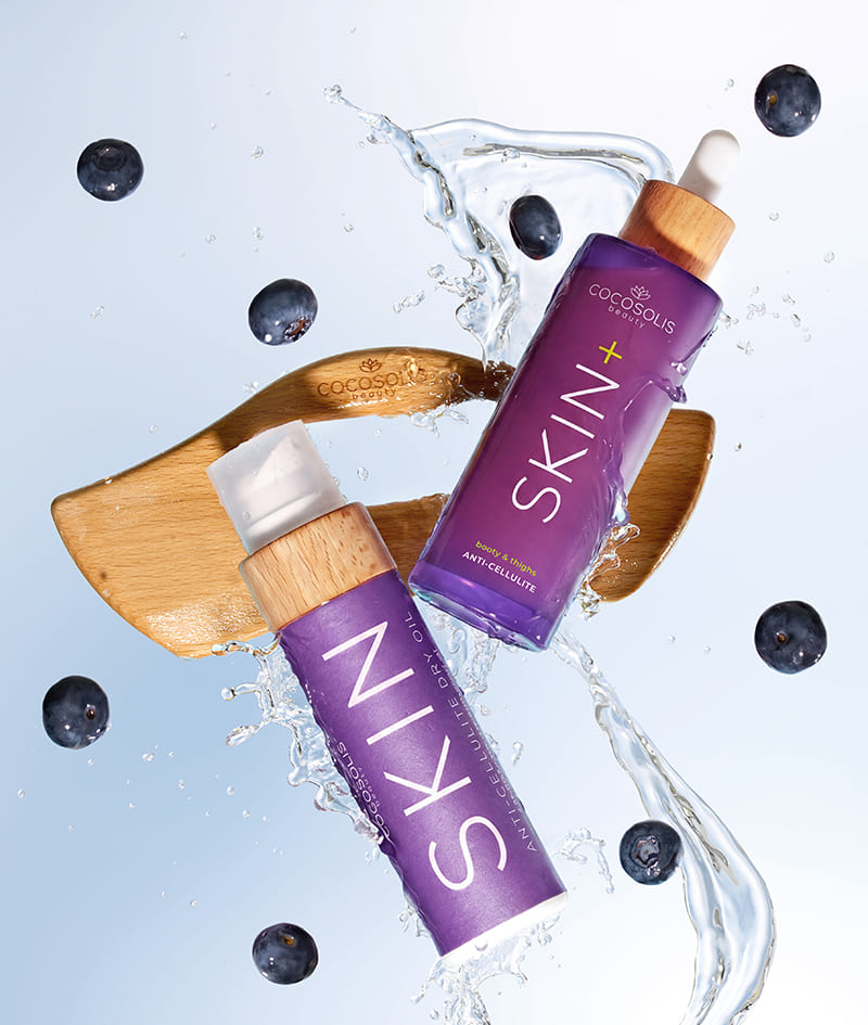 ANTI-CELLULITE THERAPY & SALTY SUNSET + GIFT: Alisa la piel de los glúteos y los muslos y envuélvela en un aroma dulce-salado. El sérum SKIN+ reduce visiblemente la celulitis con 4 ingredientes activos en máxima concentración. El aceite seco anticelulítico SKIN, aplicado con el masajeador BODY GUA SHA, potencia el efecto anticelulítico y moldea tus curvas. SALTY SUNSET es una bruma para el cuerpo y el cabello con el aroma dulce-salado a pistacho, caramelo y sal. Cloud Pouch es un regalo nuestro: un tesoro esponjoso para añadir a tu colección de bolsitas.