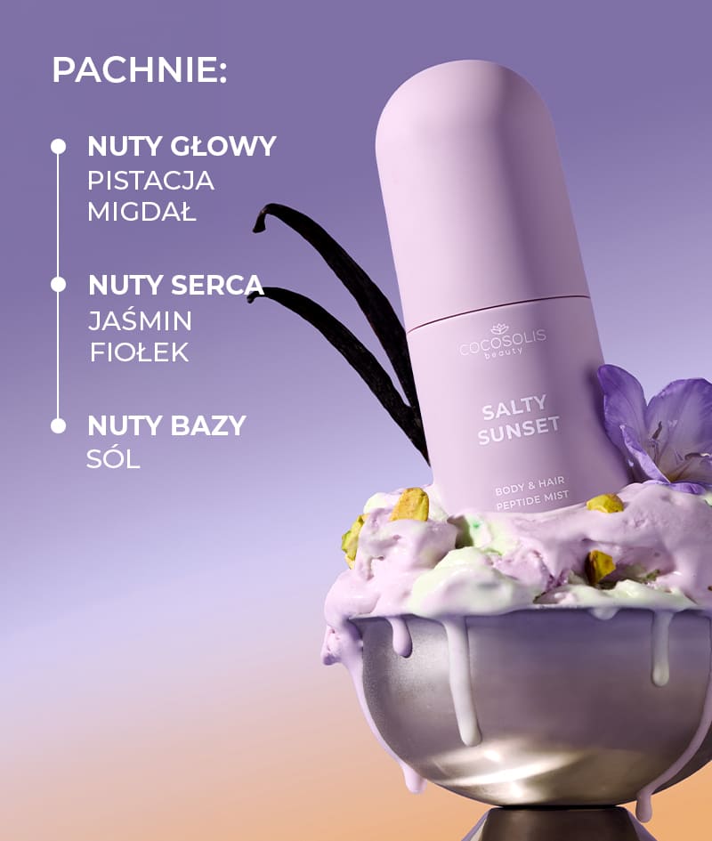 ANTI-CELLULITE THERAPY & SALTY SUNSET + GIFT: Wygładź skórę pośladków i ud oraz otul ją słodko-słonym zapachem. Serum SKIN+ widocznie redukuje cellulit dzięki 4 aktywnym składnikom w maksymalnym stężeniu. Suchy olejek SKIN Anti-cellulite, stosowany z masażerem BODY GUA SHA, uzupełnia efekt antycellulitowy i modeluje krągłości. SALTY SUNSET to mgiełka do ciała i włosów o słodko-słonym zapachu pistacji, karmelu i soli. Cloud Pouch to nasz prezent dla Ciebie: puszysty skarb w Twojej kolekcji kosmetyczek.
