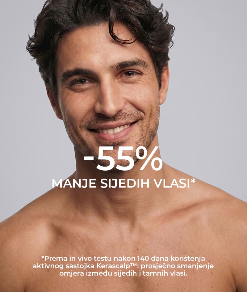 ANTI-HAIR LOSS DUO: Ključni koraci naše GROW Men terapije protiv ispadanja kose za muškarce – šampon i intenzivni serum s klinički dokazanim aktivnim sastojcima. GROW Men šampon neutralizira DHT hormon odgovoran za ispadanje kose, optimizira mikrookoliš vlasišta i aktivira rast. GROW Men serumska ampula smanjuje ispadanje kose snažnim učvršćivanjem vlasi i vidljivo ubrzava rast.