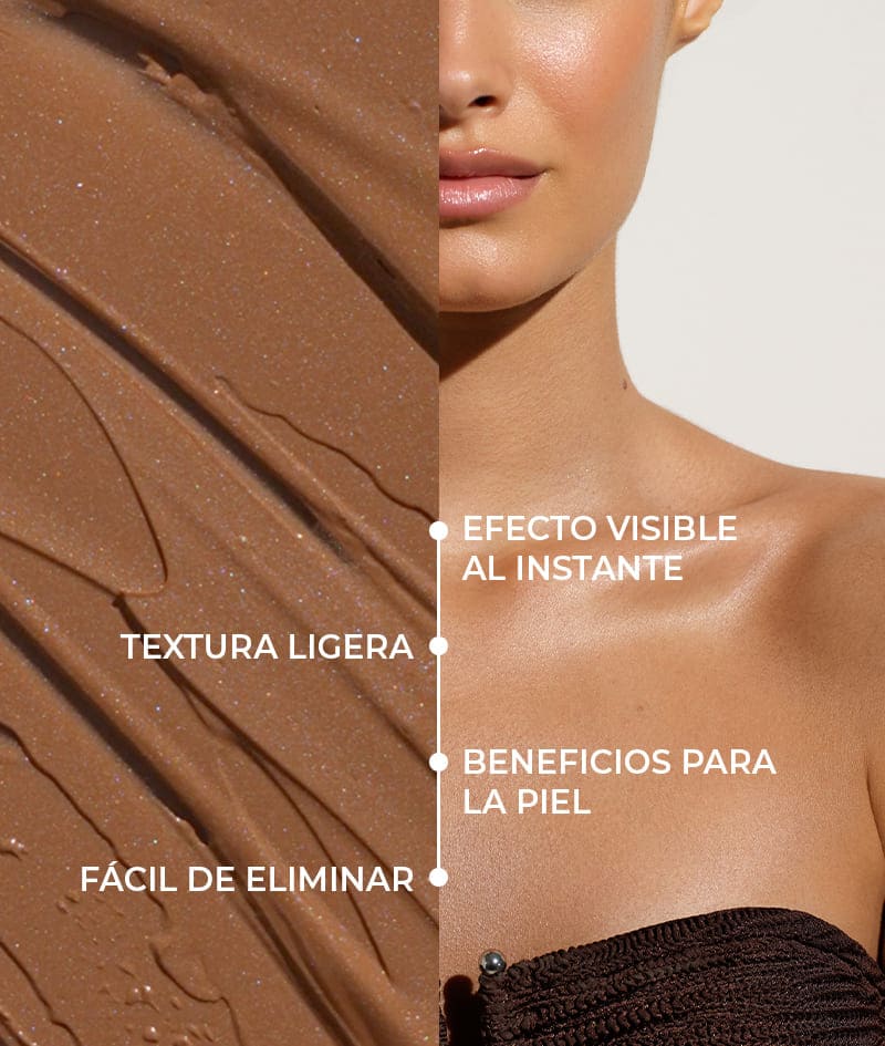 FILTER DUO: MEDIUM: La combinación perfecta para una piel impecable cuando quieras. La crema corporal FILTER en tono medio unifica el tono al instante, difumina las pequeñas imperfecciones, aporta un brillo sutil y un bronceado dorado. Con el guante de terciopelo SELF-TANNING MITT la aplicas uniformemente en las zonas grandes.