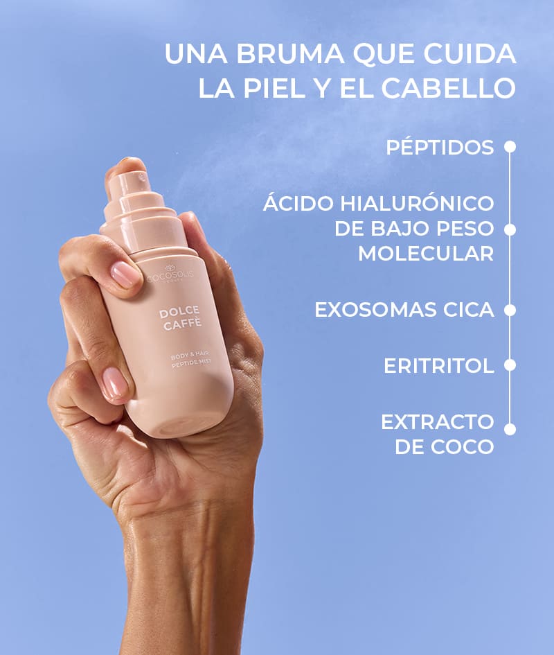 FULL GLOW & DOLCE CAFFÈ + GIFT: Disfruta de un bronceado de aspecto natural y de un aroma dulce y cremoso de pies a cabeza. El sérum facial SOLIS proporciona un bronceado de aspecto natural y tiene efecto antiedad. La leche corporal SOLIS proporciona hidratación diaria y un bronceado que se adapta a la piel y se intensifica con cada aplicación. El Self-tanning mitt es un guante de aplicación aterciopelado que proporciona un bronceado uniforme e impecable, sin manchas ni rayas. DOLCE CAFFÈ es una bruma para el cuerpo y el cabello con el aroma cremoso a espresso, vainilla y caramelo. Cloud Pouch es un regalo nuestro: un tesoro esponjoso para añadir a tu colección de bolsitas.