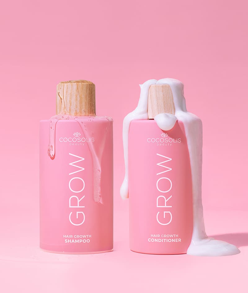 GROW BOOST & BEACH SIESTA + GIFT: Постигни целите си за коса и я обгърни в сочен тропически аромат. Шампоан и балсам GROW с KERASCALP™ и серум спрей GROW с Hair Stimulation Complex™ постигат по-силна и гъста коса, която расте. BEACH SIESTA е мист за тяло и коса с тропически аромат на кокосова вода, праскова и тиаре. Cloud Pouch е подарък от нас: пухкаво бижу в колекцията ви от несесери.