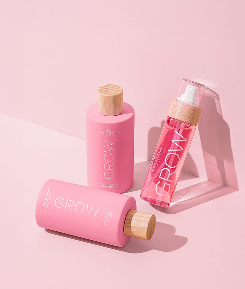 GROW BOOST + GIFT: Lassen Sie Wissenschaft und Natur für Ihr Haar arbeiten. Shampoo und Spülung GROW mit KERASCALP™ und  Serum-Spray GROW mit Hair Stimulation Complex™ sorgen klinisch bewiesen für stärkeres und dichteres Haar, das wächst. Die Gelato Bag ist ein Geschenk von uns: Hol sie Dir, bevor sie schmilzt.