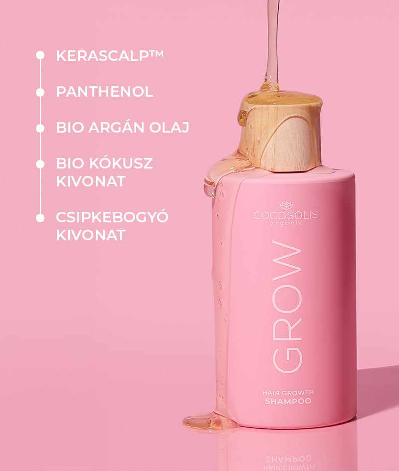 HAIR GOALS: Alkoss tökéletes növekedési feltételeket a GROW samponnal és balzsambal a KERASCALP™-al. A gyökerektől fogva fejtik ki hatásukat, és klinikailag bizonyítottan vastagabbá, dúsabbá és fényesebbé teszik a hajat.