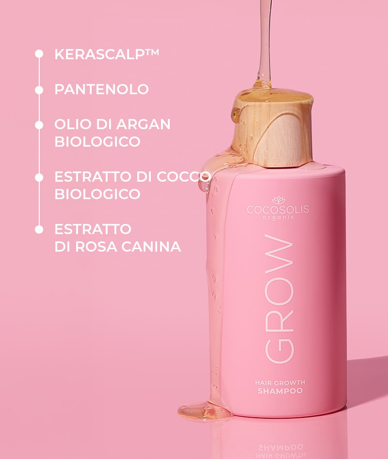HAIR GOALS: Crea le condizioni perfette per la crescita dei capelli con GROW Shampoo &amp; Balsamo con KERASCALP™. Agiscono dalle radici e sono clinicamente testati per rendere i capelli più densi, spessi e lucenti.