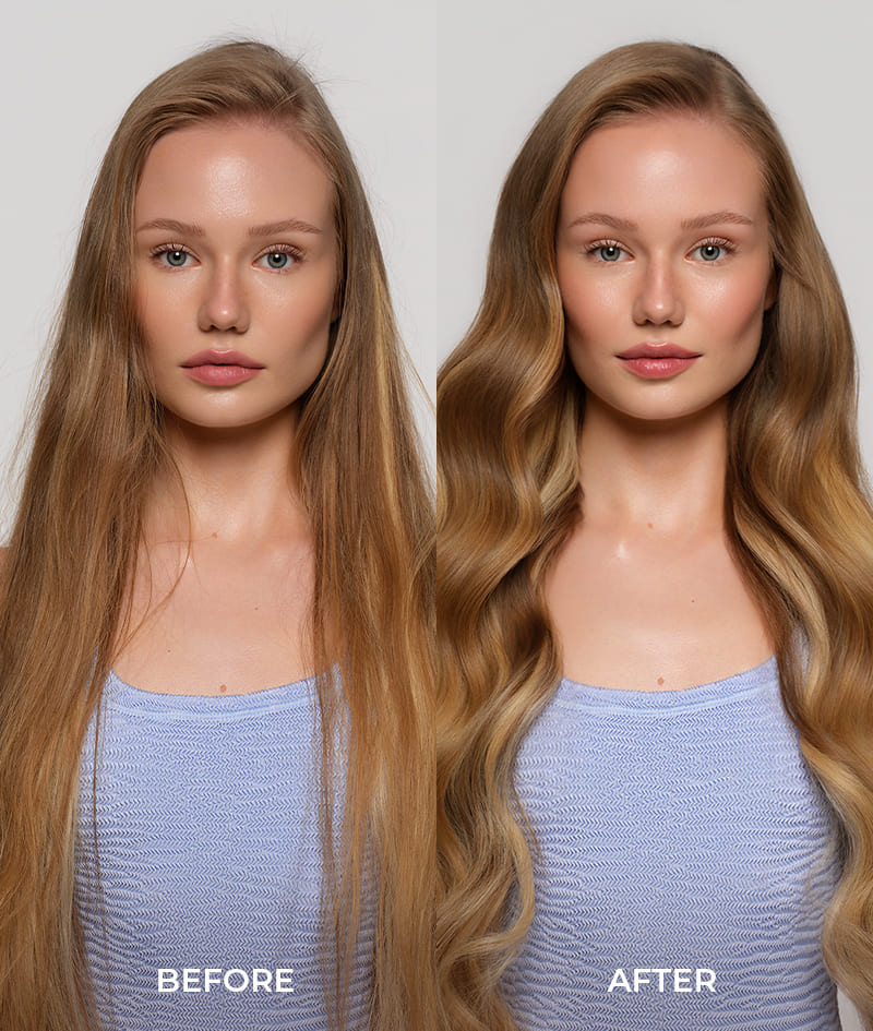 HAIR POWER DUO: El sérum GROW con Hair Stimulation Complex™ reduce la caída y estimula el crecimiento de nuevo cabello. El acondicionador sin aclarado ONE, con cuatro activos de última generación, aporta 12 beneficios, facilita el peinado y protege tu melena del calor y los rayos UV.