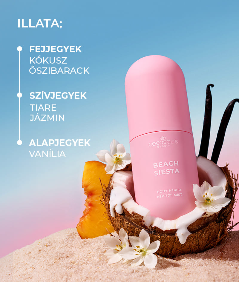 JUICY & INTOXICATING: Élvezd a délutánt a BEACH SIESTA-val, és merülj el az éjszakában a MOON LOVER-rel. Peptidekkel, hialuronsavval és CICA exoszómákkal hidratálják a bőrt és a hajat, és összetett illatokba burkolják őket. A BEACH SIESTA a kókuszvíz, az őszibarack és a tiare zamatos illatával. A MOON LOVER a pörkölt mogyoró, a rum és a csokoládé bódító illatával.