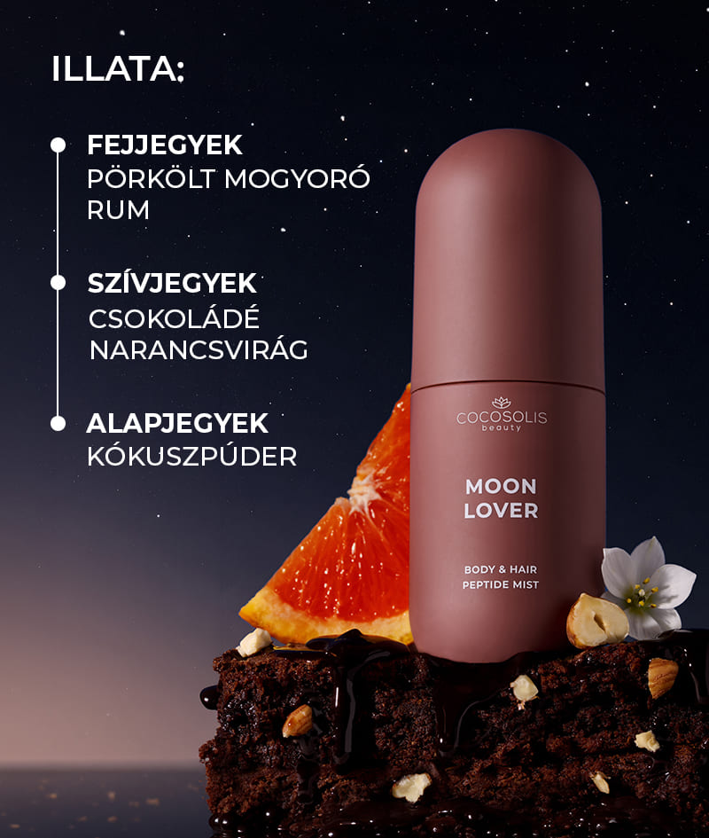 JUICY & INTOXICATING: Élvezd a délutánt a BEACH SIESTA-val, és merülj el az éjszakában a MOON LOVER-rel. Peptidekkel, hialuronsavval és CICA exoszómákkal hidratálják a bőrt és a hajat, és összetett illatokba burkolják őket. A BEACH SIESTA a kókuszvíz, az őszibarack és a tiare zamatos illatával. A MOON LOVER a pörkölt mogyoró, a rum és a csokoládé bódító illatával.
