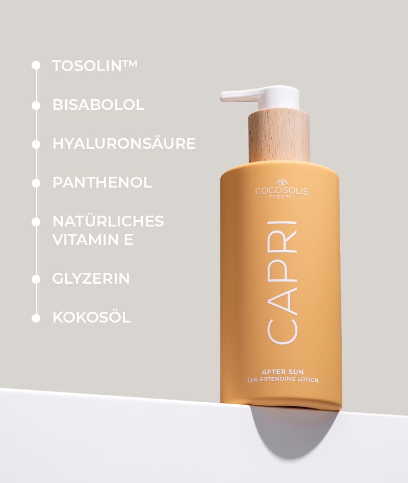 NEW MUST-HAVES + GIFT: Die Selbstbräuner-Milch SOLIS spendet täglichе Hydration und für eine sich der Hautfarbe anpassende Bräune, die sich mit jedem Auftragen verstärkt. Das Leave-in-Conditioner ONE bringt 12 Vorteile für seidig-glänzendes Haar und ersetzt Deine aufwendige Routine. CAPRI beruhigt die Haut nach dem Sonnenbad und verlängert die Bräune bis zu 3 Monate nach dem letzten Strandtag. Die Gelato Bag gibt es als Geschenk von uns: hole sie Dir, bevor sie wegschmilzt!