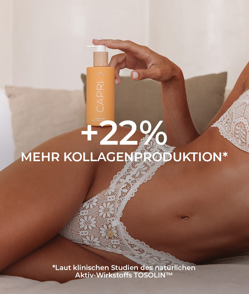 NEW MUST-HAVES + GIFT: Die Selbstbräuner-Milch SOLIS spendet täglichе Hydration und für eine sich der Hautfarbe anpassende Bräune, die sich mit jedem Auftragen verstärkt. Das Leave-in-Conditioner ONE bringt 12 Vorteile für seidig-glänzendes Haar und ersetzt Deine aufwendige Routine. CAPRI beruhigt die Haut nach dem Sonnenbad und verlängert die Bräune bis zu 3 Monate nach dem letzten Strandtag. Die Gelato Bag gibt es als Geschenk von uns: hole sie Dir, bevor sie wegschmilzt!