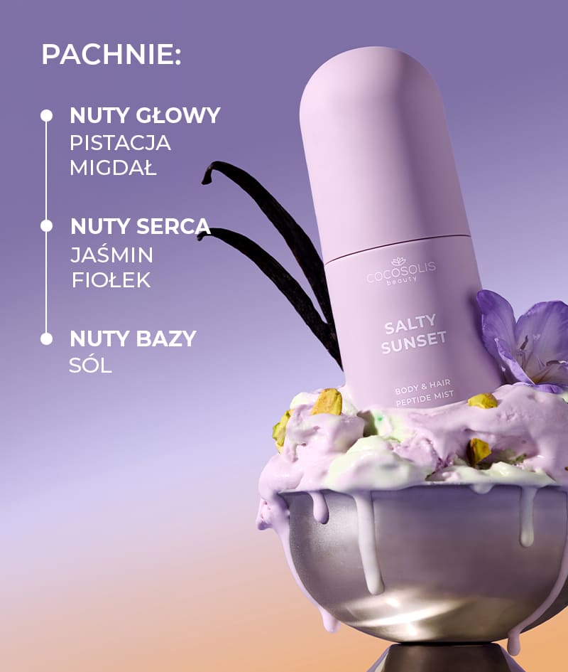SUN TO MOON COLLECTION + GIFT: Cztery mgiełki na każdą porę dnia i nocy. Nawilżają, odświeżają i otulają skórę i włosy czterema bogatymi, złożonymi zapachami – słodkim, soczystym, słonym i odurzającym. Cloud Pouch to nasz prezent dla Ciebie: puszysty skarb w Twojej kolekcji kosmetyczek.