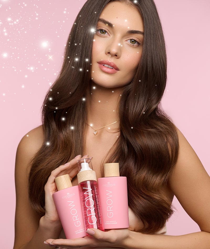 XMAS FAVOURITES: Beschenke Dich dieses Weihnachten mit traumhaft schönem Haar und glatten Oberschenkeln. GROW Shampoo und GROW Conditioner mit dem klinisch erprobten Wirkstoff KERASCALP™ und GROW Serum Spray mit dem klinisch erprobten Wirkstoff Hair Stimulation Complex™ sorgen für kräftigeres, dichteres Haar, das wächst. SKIN+ Serum reduziert Cellulite sichtbar mit 4 hochkonzentrierten Aktiv-Wirkstoffen.