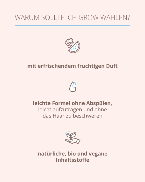 GROW Hair Growth Serum Spray: Spray-Serum für schnelles Haarwachstum. Reduziert Haarausfall. Für sichtbar volleres und kräftigeres Haar