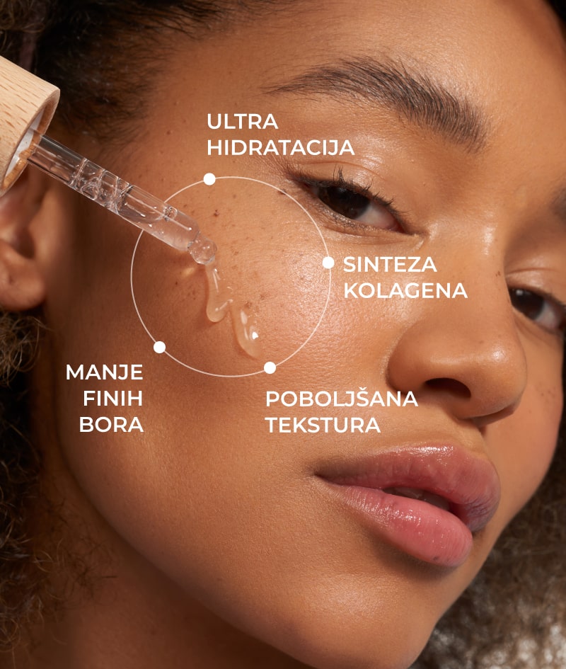 AQUA Filler-Effect Hyaluron Supreme: Serum za lice s učinkom filera s 8 vrsta hijaluronske kiseline i Aquaxyl™. Ultra hidratizira, pomlađuje i  balansira kožu.