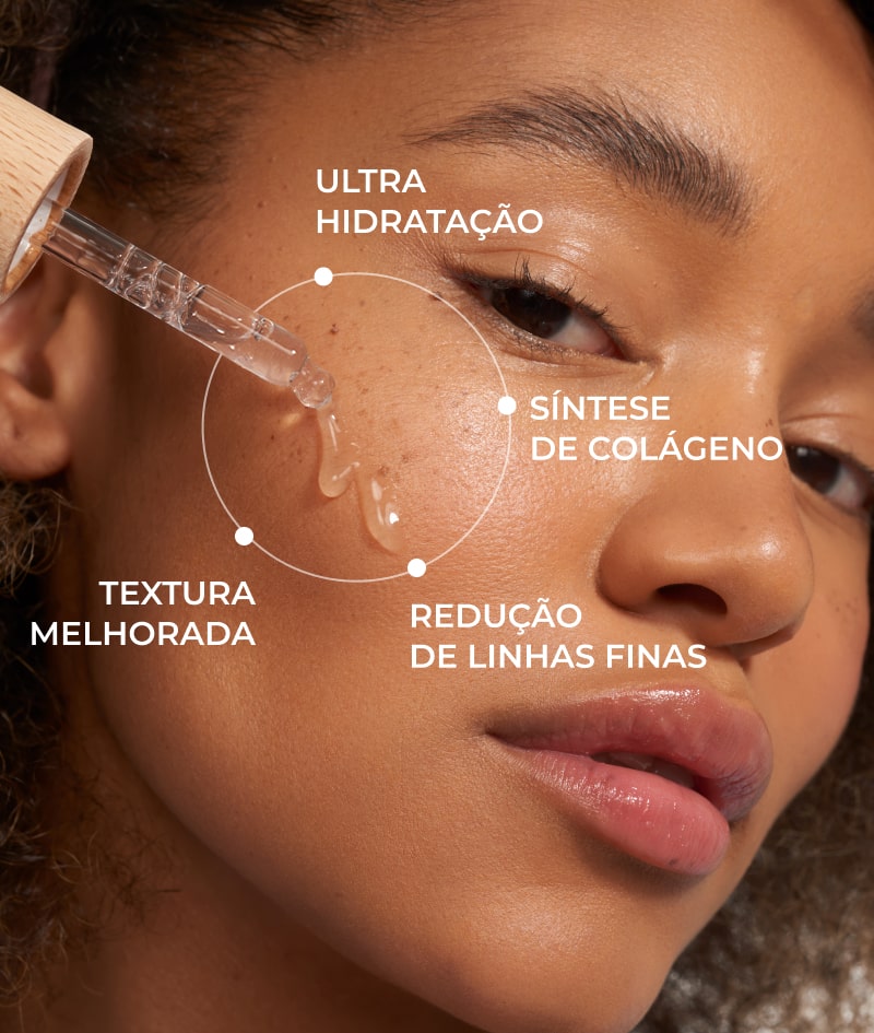 AQUA Filler-Effect Hyaluron Supreme: Sérum facial com efeito preenchedor com 8 tipos de ácido hialurônico e Aquaxyl™. Ultra hidrata, rejuvenesce e equilibra a pele.