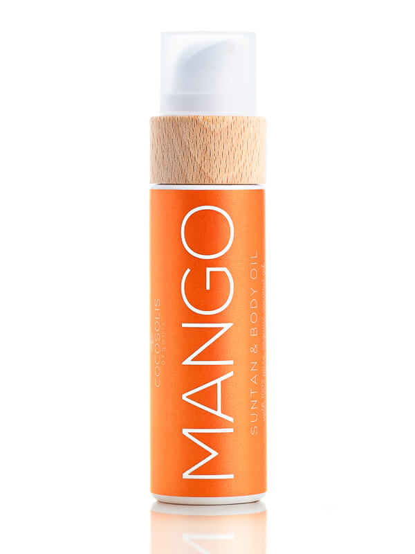 MANGO Suntan & Body Oil: Huile bio pour un bronzage rapide et intense et une peau hydratée et radieuse