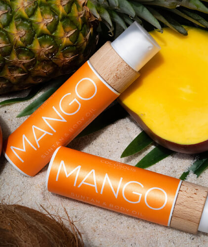 MANGO Suntan & Body Oil: Huile bio pour un bronzage rapide et intense et une peau hydratée et radieuse