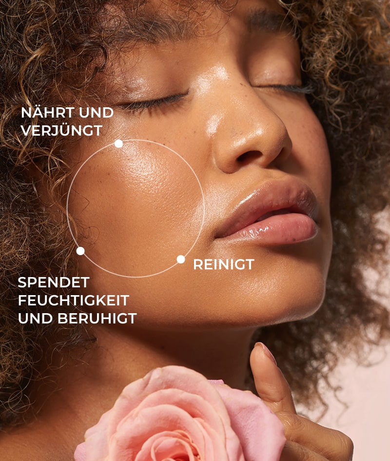 ROSE Purify & Nourish Oil Cleanser: Gesicht-Reinigungsöl mit nährender und regenerierender Wirkung. Mit dem Rosenextrakt der Damaszener Rose.