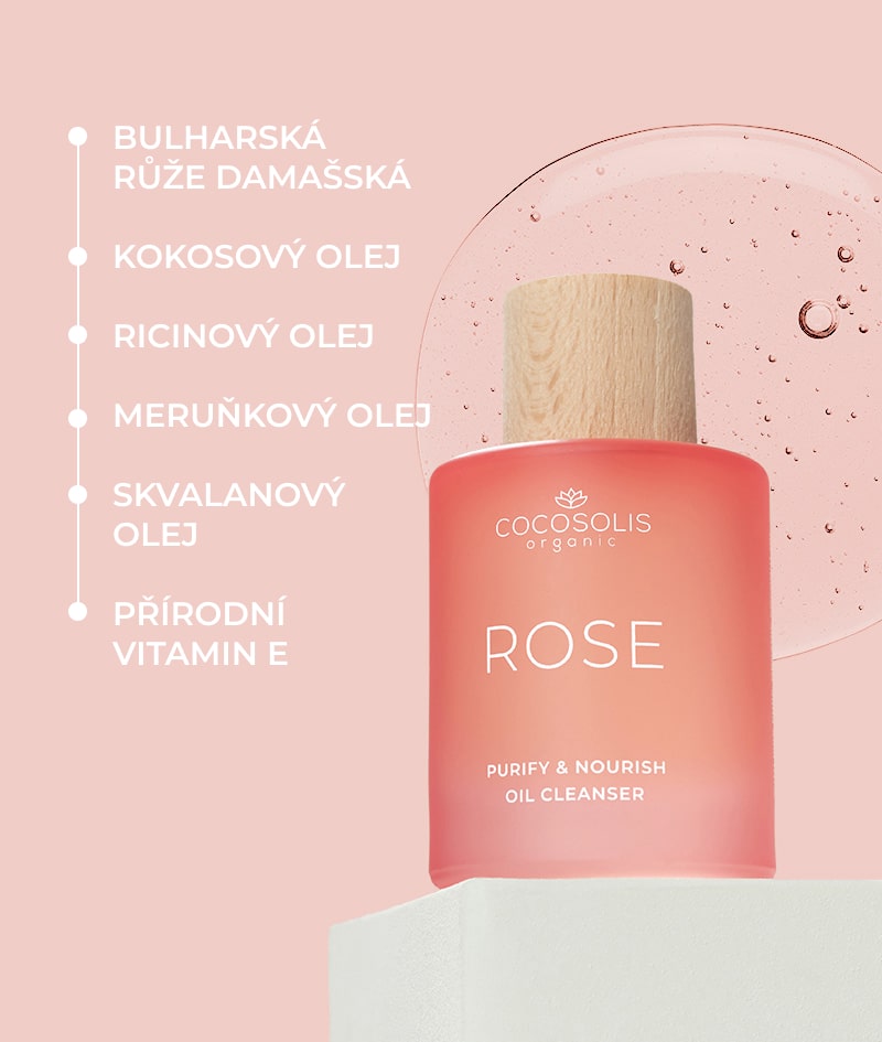 ROSE Purify & Nourish Oil Cleanser: Čistící olej na obličej s vyživujícím a omlazujícím účinkem. S růží damašskou.