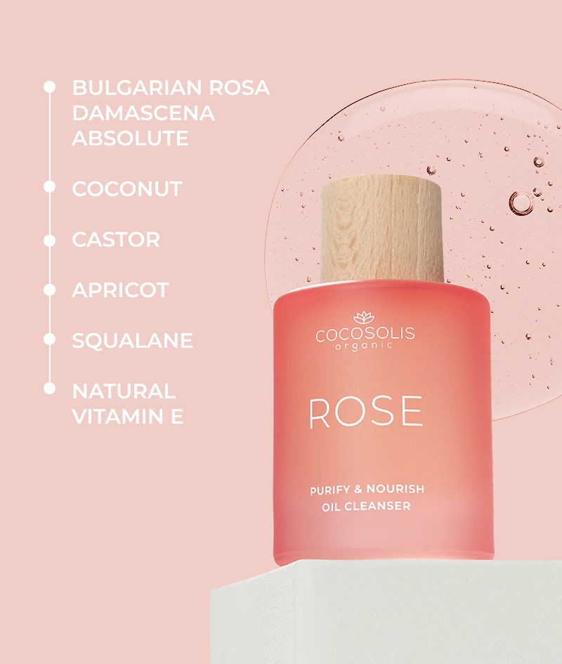 ROSE Purify & Nourish Oil Cleanser: Face oil cleanser with nourishing and rejuvenating effect. With Rosa Damascena absolute.