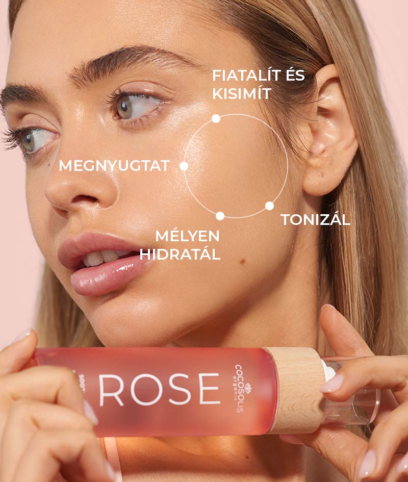 ROSE Soothing Spray Toner: Nyugtató arctonik Damaszkuszi Rózsával kaktusszal és kókusszal. Tonizálja, hidratálja, puhítja és frissíti a bőrt.