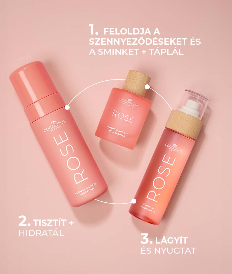 ROSE Soothing Spray Toner: Nyugtató arctonik Damaszkuszi Rózsával kaktusszal és kókusszal. Tonizálja, hidratálja, puhítja és frissíti a bőrt.