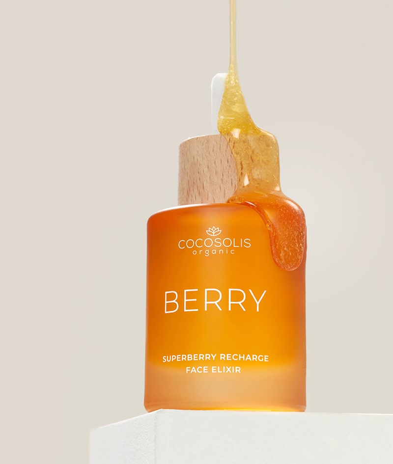 BERRY Superberry Recharge Face Elixir: Super hranjljivi i revitalizirajući eliksir za lice. Sa moćnom mešavinom organskih i enzimski aktiviranih ulja.