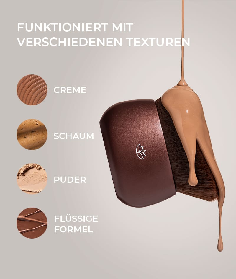 BLENDING BRUSH: Ultrasanfte Bürste für ein präzises, makelloses Auftragen der Produkte aus den Serien SOLIS und FILTER. Geeignet für Gesicht und Körper.