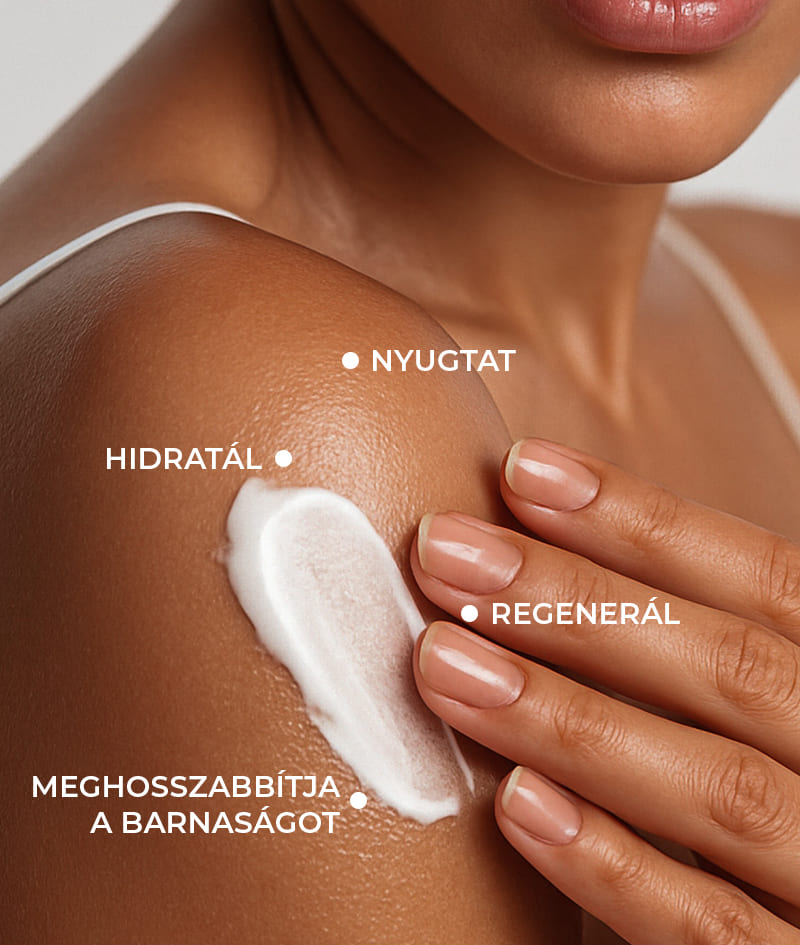 CAPRI After Sun Tan-Extending Lotion: Barnulást meghosszabbító napozás utáni testápoló TOSOLIN™-nal. Felfrissíti, nyugtatja és hidratálja a bőrt. Napi használat mellett akár 3 hónapig is megőrzi a barnulást.