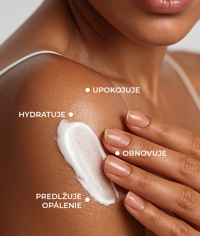 CAPRI After Sun Tan-Extending Lotion: Lotion po slnení predlžujúci opálenie s TOSOLIN™. Osviežuje, upokojuje a hydratuje pokožku. Zachováva opálenie až na 3 mesiace pri každodennom používaní.