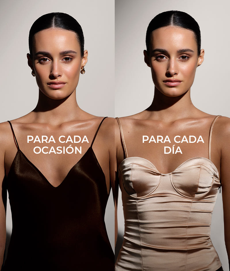 FILTER: Crema corporal con efecto filtro instantáneo. Piel bronceada, tono uniforme, brillo sutil e hidratación. Realza visualmente la silueta y difumina pequeñas imperfecciones. Fácil de aplicar y de retirar.