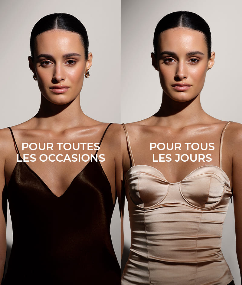 FILTER: Crème corps à effet filtre instantané. Offre à ta peau un bronzage cuivré, un teint uniforme, un glow subtil et une belle dose d’hydratation. Sculpte visuellement la silhouette. Lisse les petites imperfections. S’applique facilement et se rince en un geste.