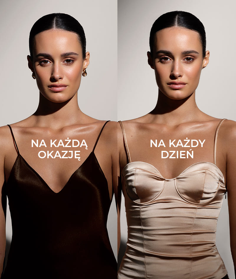 FILTER: Krem do ciała z natychmiastowym efektem filtra. Brązowa skóra, wyrównany koloryt, subtelny blask i nawilżenie. Optycznie modeluje sylwetkę i wygładza drobne niedoskonałości. Łatwo się rozprowadza i zmywa.